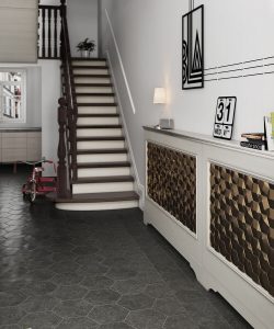 carrelage hexagonal noir tendance a palavas