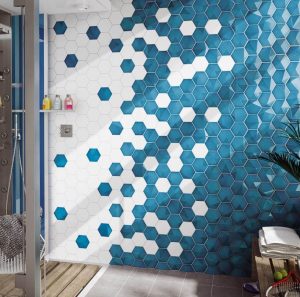 carrelage hexagone bleu 3d a fabregues