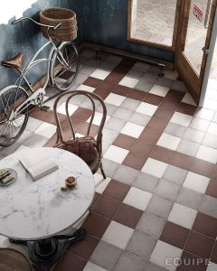 damier carrelage imitation carreaux ciment unis
