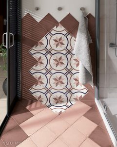 salle de bain carrelage imitation carreaux de ciment montpellier