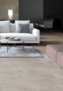carrelage de la tour effet pierre moderne salon sejour cosy renovation teyran