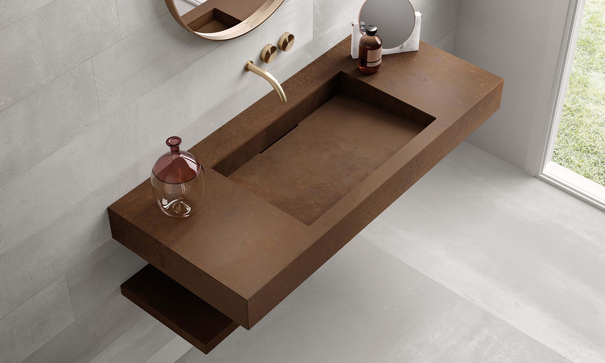 carrelage-de-la-tour-mobilier-salle-de-bain-plan-de-vasque-integree